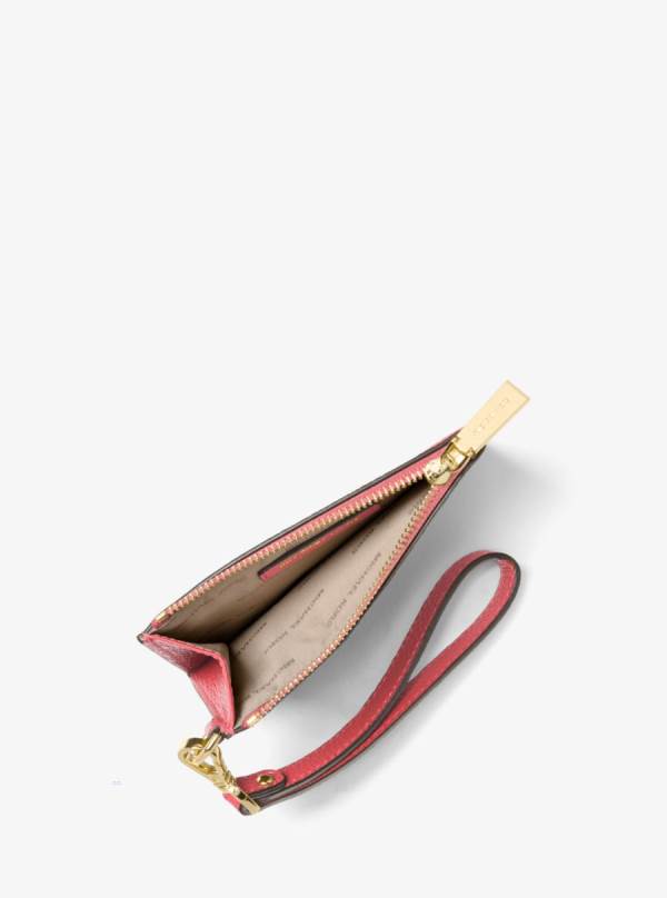 Damske Penazenky Michael Kors Leather Coin Purse Svetlo Červené - Doplnky Michael Kors Sleva | YUWRV-0153
